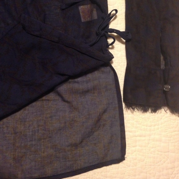 Polo Jeans Co Ralph Lauren Tunic Top LS Sheer - Picture 4 of 8